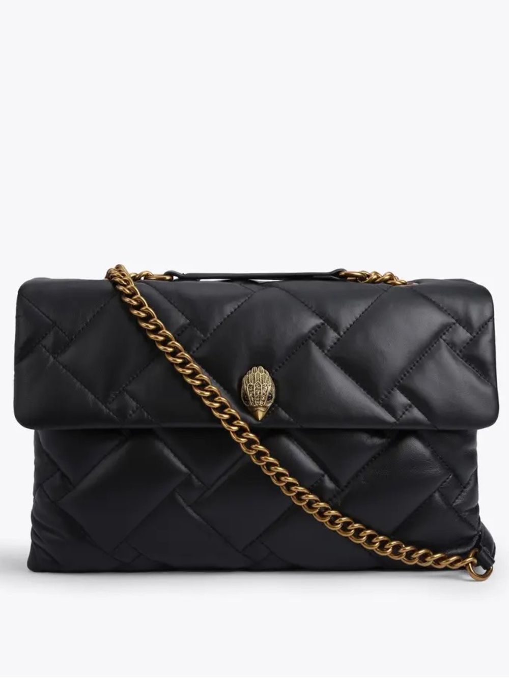 Kurt Geiger XXL Kensington Black Quilted Leather Bag